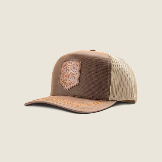 Oilskin Faux Leather Patch Cap - Ariat Trusted