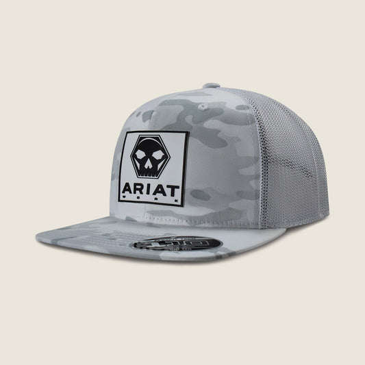 Ariat Work Skull Bolt Patch Cap - Ariat Featured