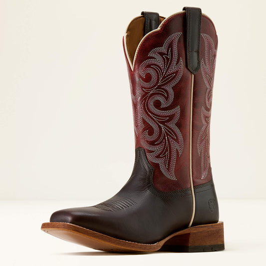 County Lane Wide Square Toe Western Boot - Ariat Discount