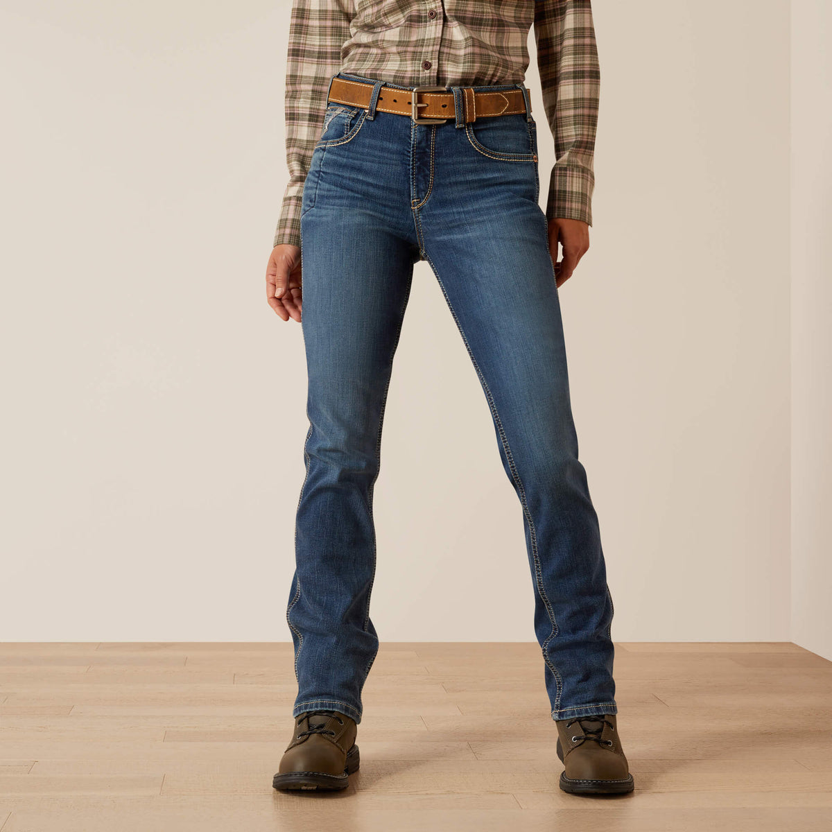 Rebar High Rise Riveter DuraStretch Straight Leg Jeans - Ariat Smart Buy