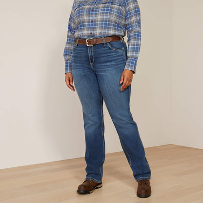 Rebar High Rise Riveter DuraStretch Straight Leg Jeans - Ariat Smart Buy