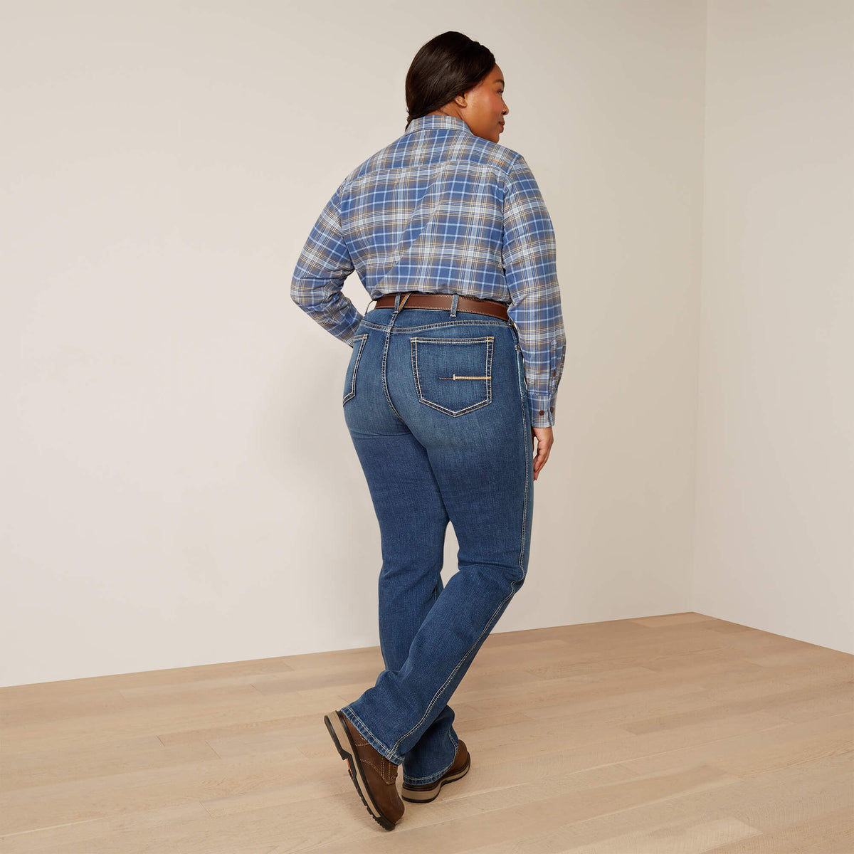 Rebar High Rise Riveter DuraStretch Straight Leg Jeans - Ariat Smart Buy