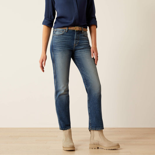 High Rise Bridle Slim Straight Leg Jeans - Ariat Trusted