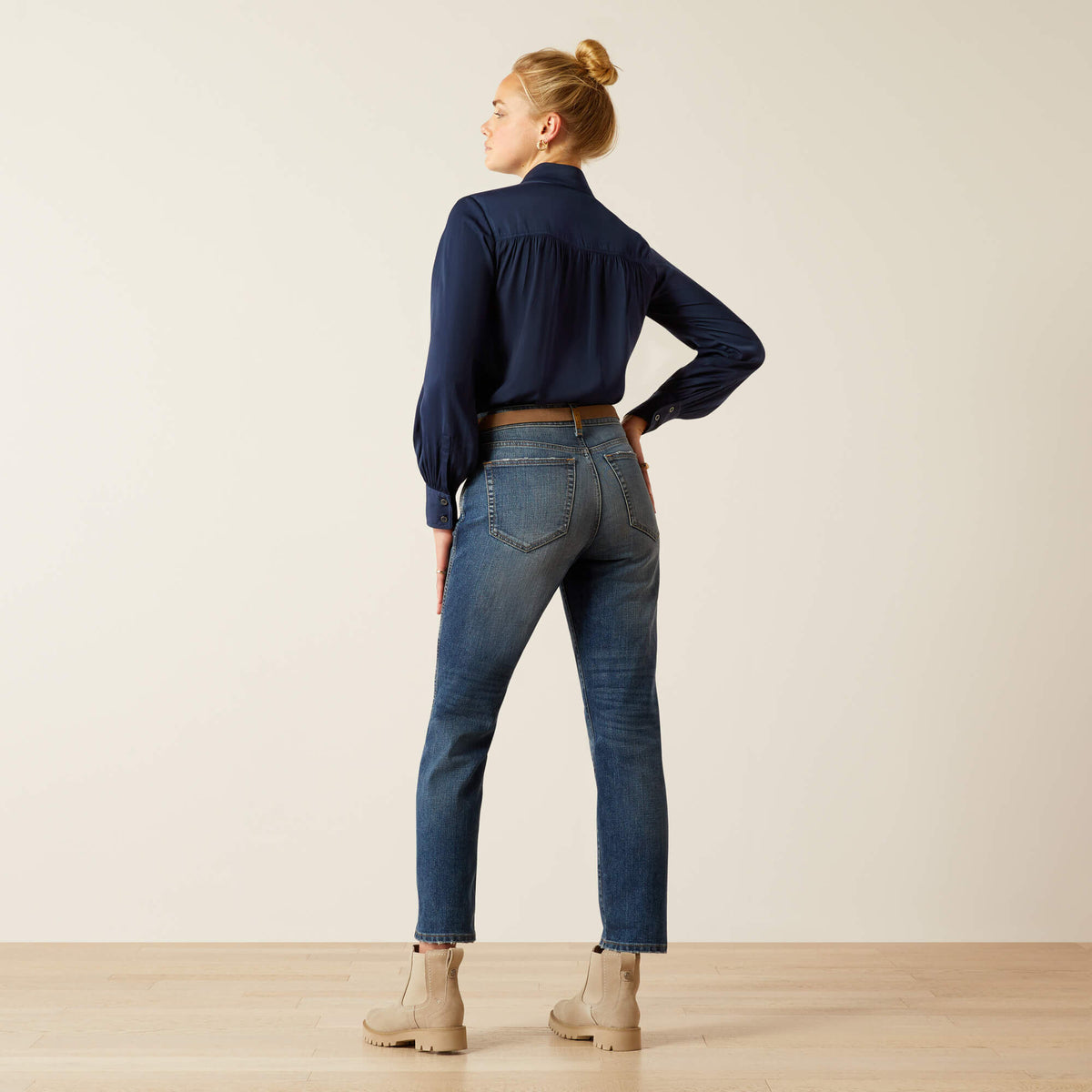 High Rise Bridle Slim Straight Leg Jeans - Ariat Trusted