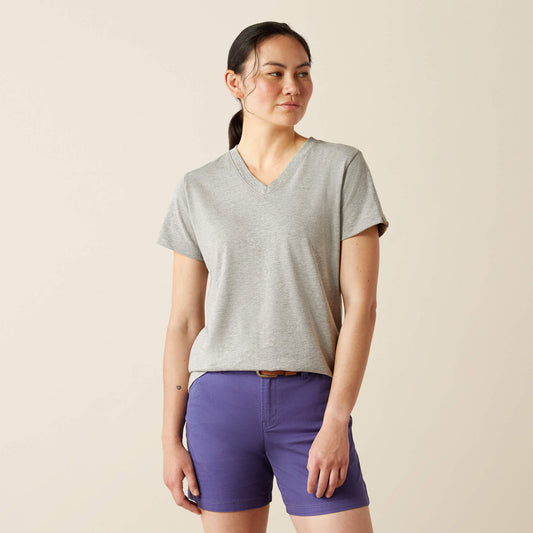 Rebar Cotton Strong Standard V-Neck T-Shirt - Ariat Smart Buy
