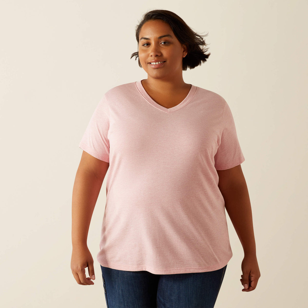 Rebar Cotton Strong Standard V-Neck T-Shirt - Ariat Trending