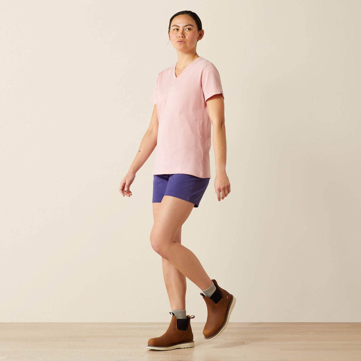 Rebar Cotton Strong Standard V-Neck T-Shirt - Ariat Trending