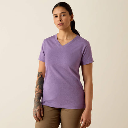 Rebar Cotton Strong Standard V-Neck T-Shirt - Ariat Smart Buy