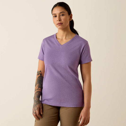 Rebar Cotton Strong Standard V-Neck T-Shirt - Ariat Smart Buy
