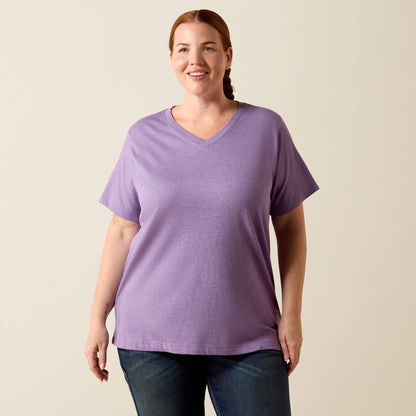 Rebar Cotton Strong Standard V-Neck T-Shirt - Ariat Smart Buy