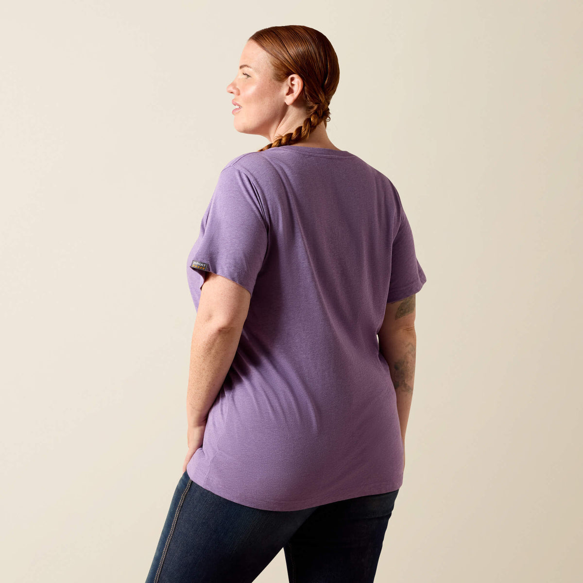 Rebar Cotton Strong Standard V-Neck T-Shirt - Ariat Smart Buy