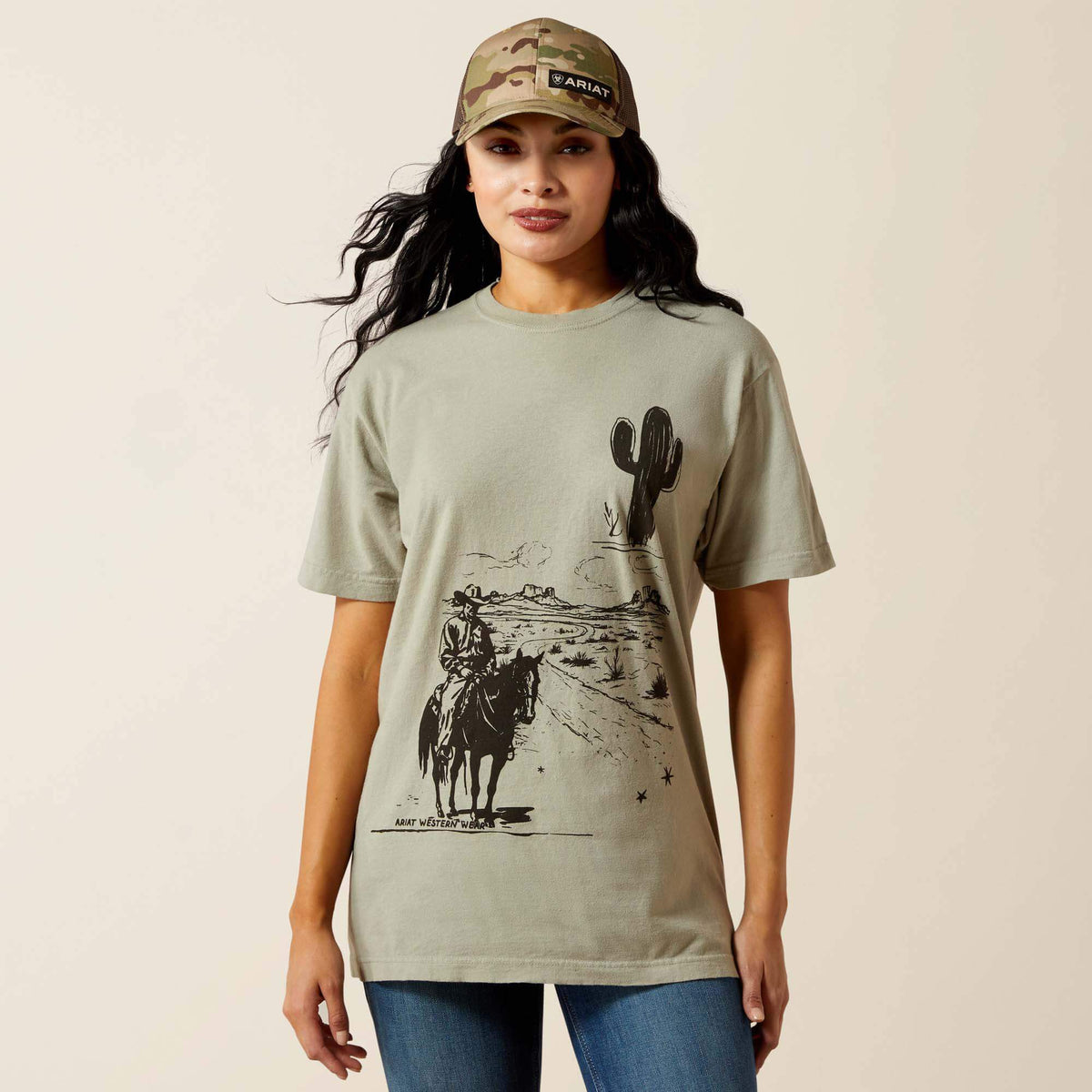 Ariat Sketchy Cowboy T-Shirt - Ariat Premium
