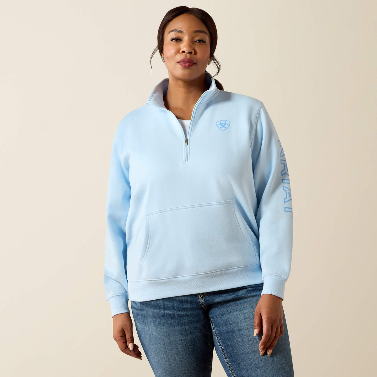 Foundation Logo 1/2 Zip Sweatshirt - Ariat Recommended