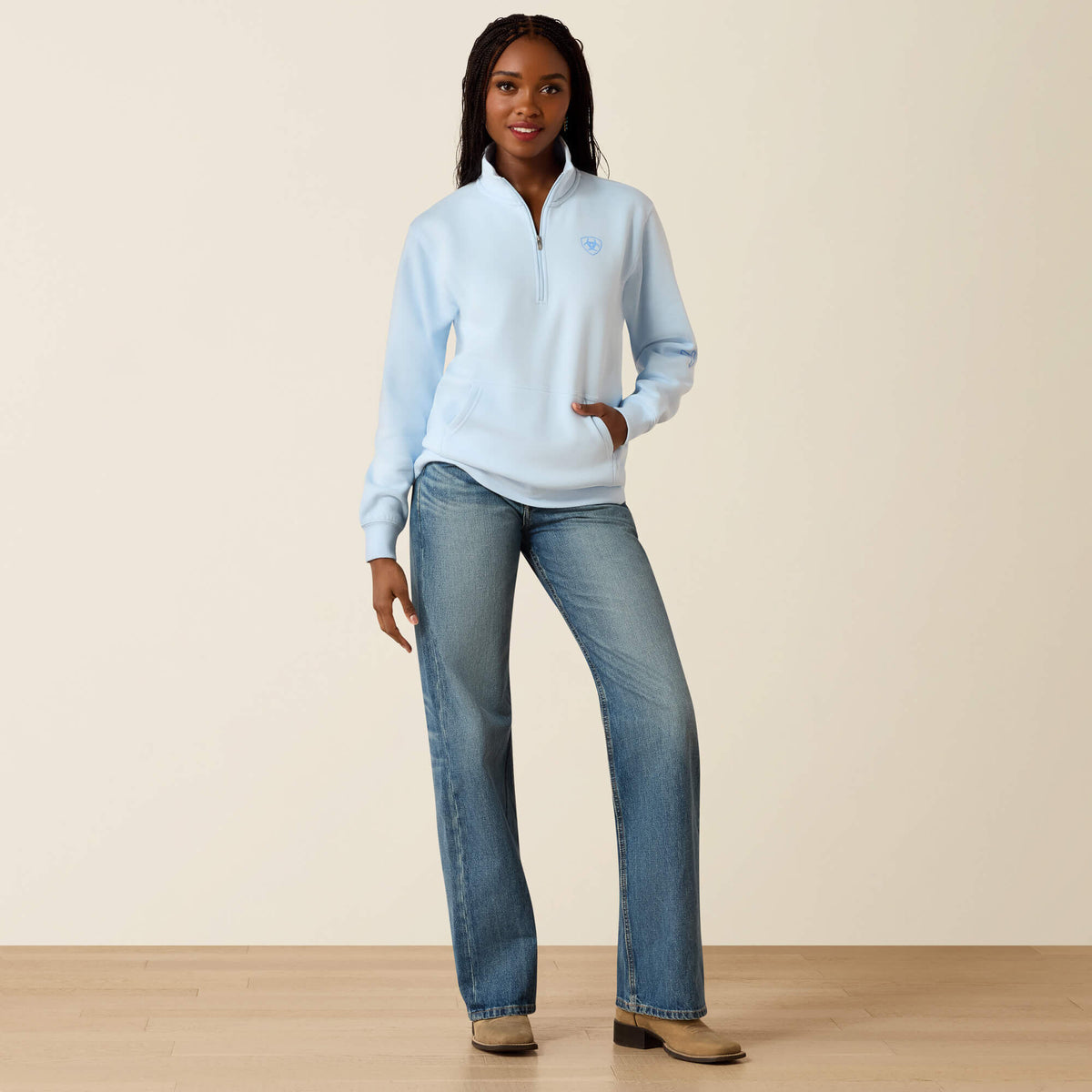 Foundation Logo 1/2 Zip Sweatshirt - Ariat Recommended