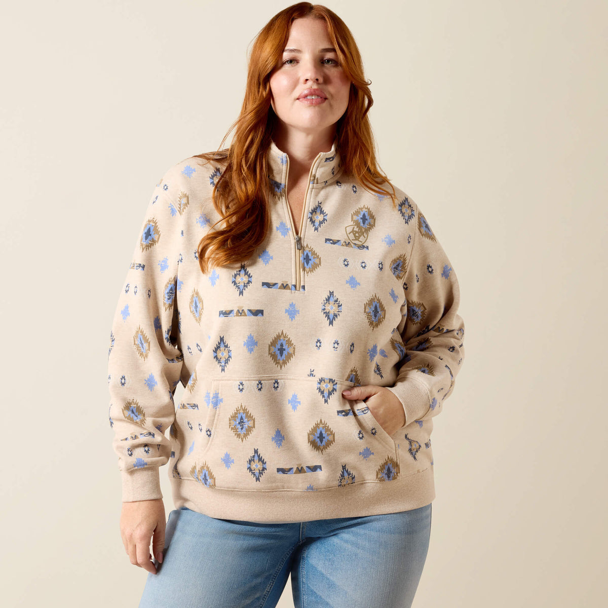 Sapphire 1/2 Zip Sweatshirt - Ariat Great Value
