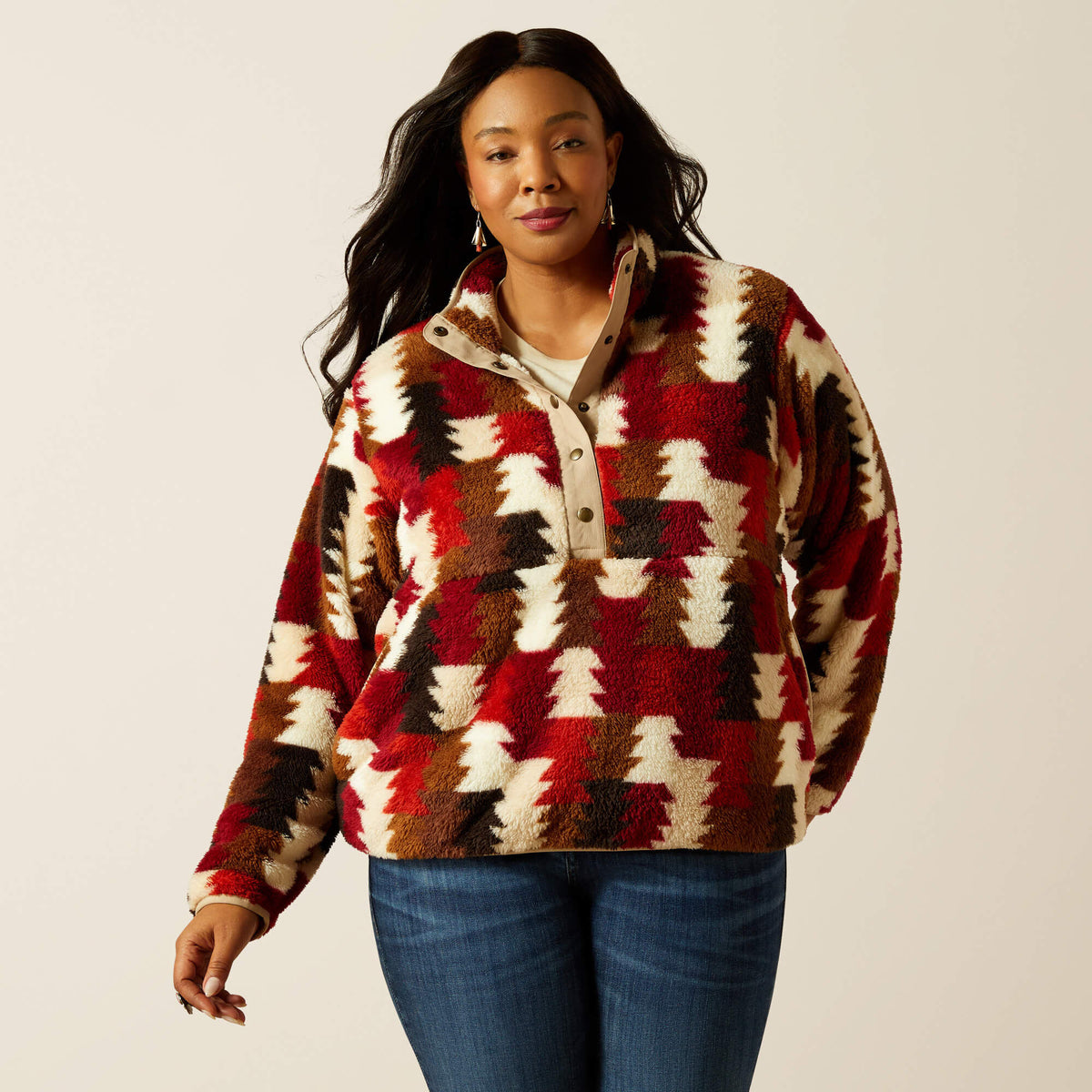 Berber Snap Front Sweatshirt - Ariat Deals