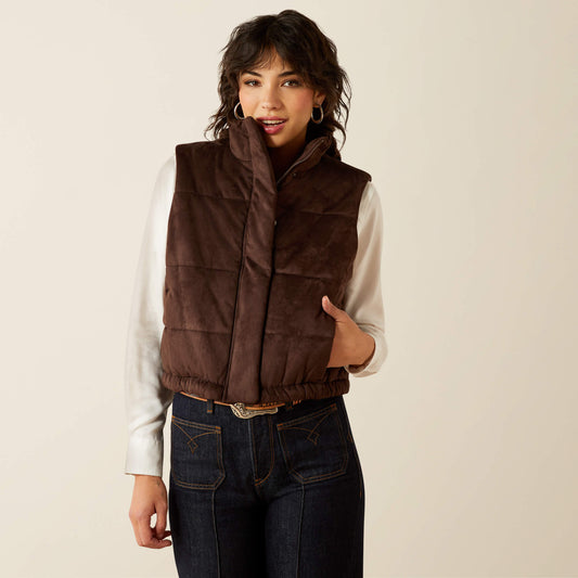Swirls Faux Leather Vest - Ariat Best Seller