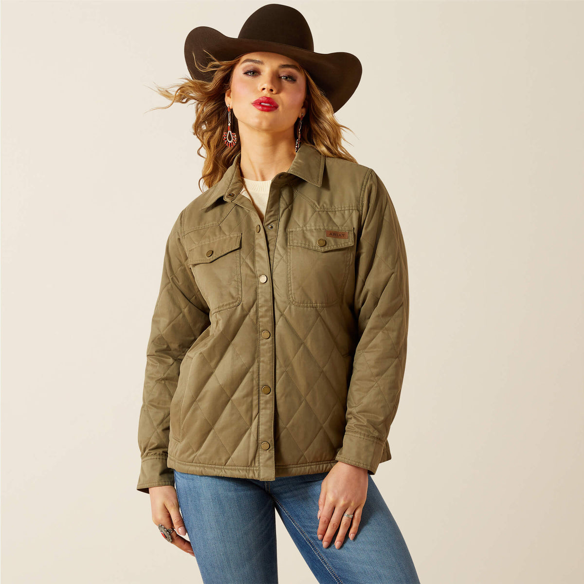 Grizzly Quilted Barn Jacket - Ariat Latest