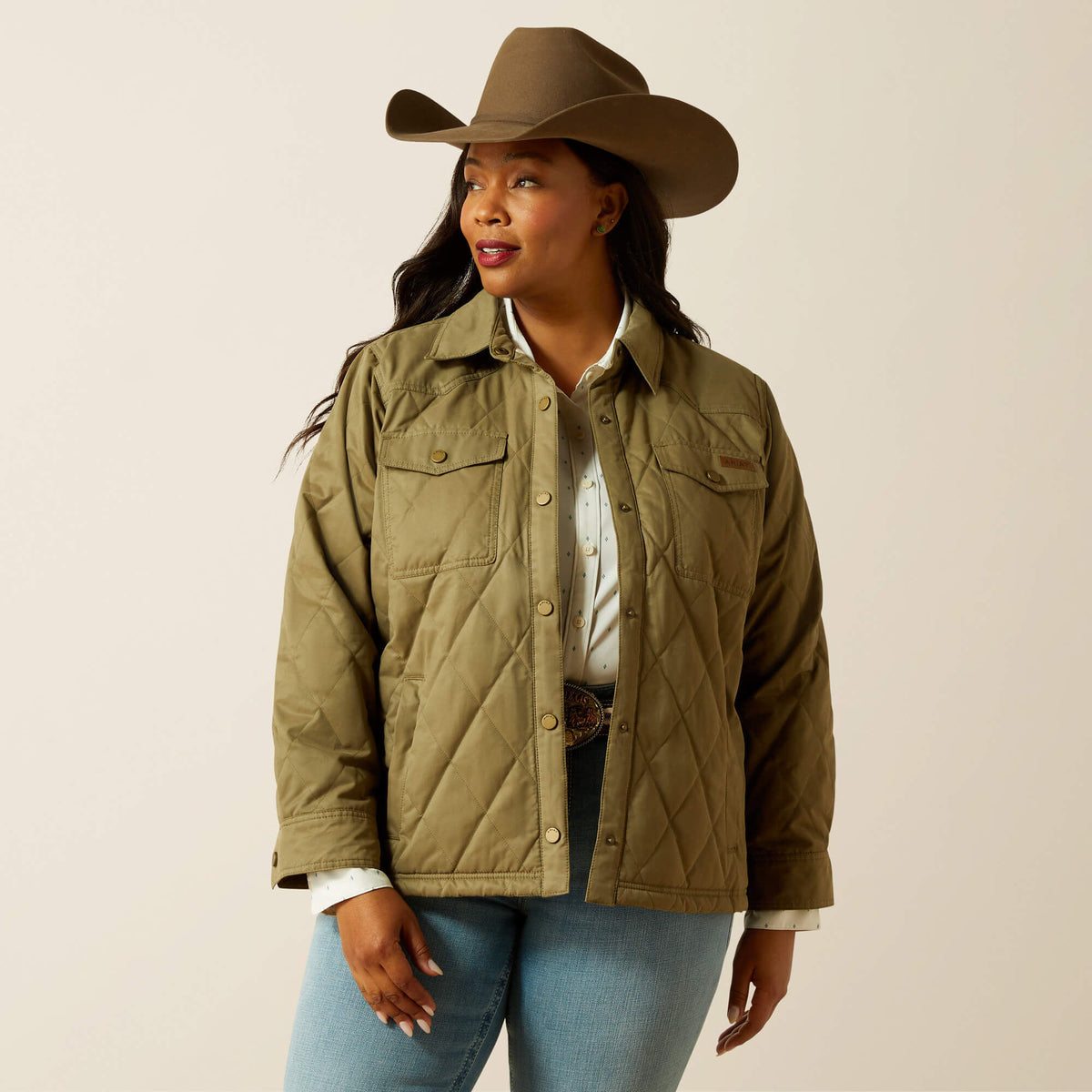 Grizzly Quilted Barn Jacket - Ariat Latest