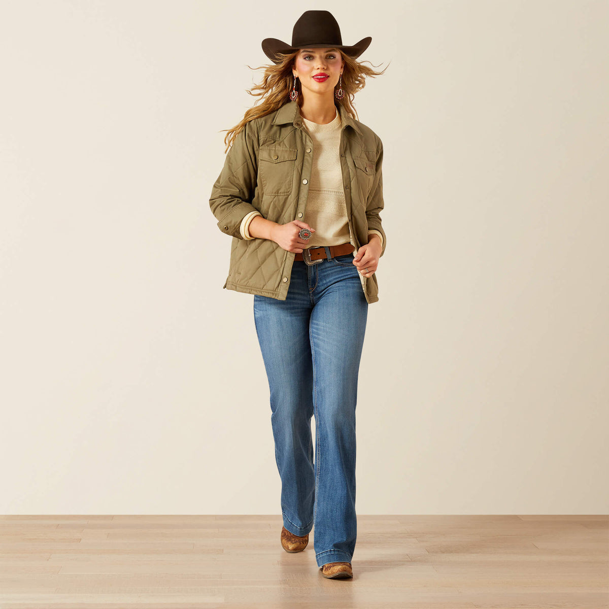Grizzly Quilted Barn Jacket - Ariat Latest