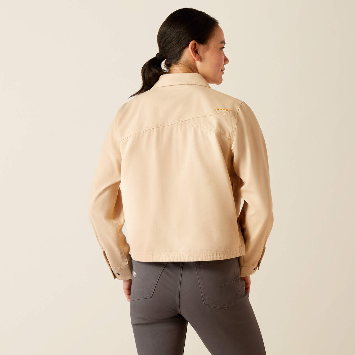 Rebar Cropped Woven Shirt Jacket - Ariat Featured