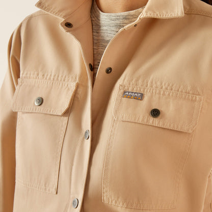 Rebar Cropped Woven Shirt Jacket - Ariat Featured