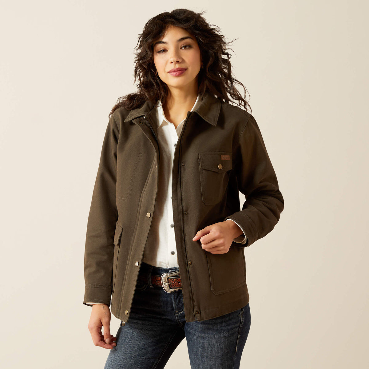 Western Canvas Chore Jacket - Ariat Featured