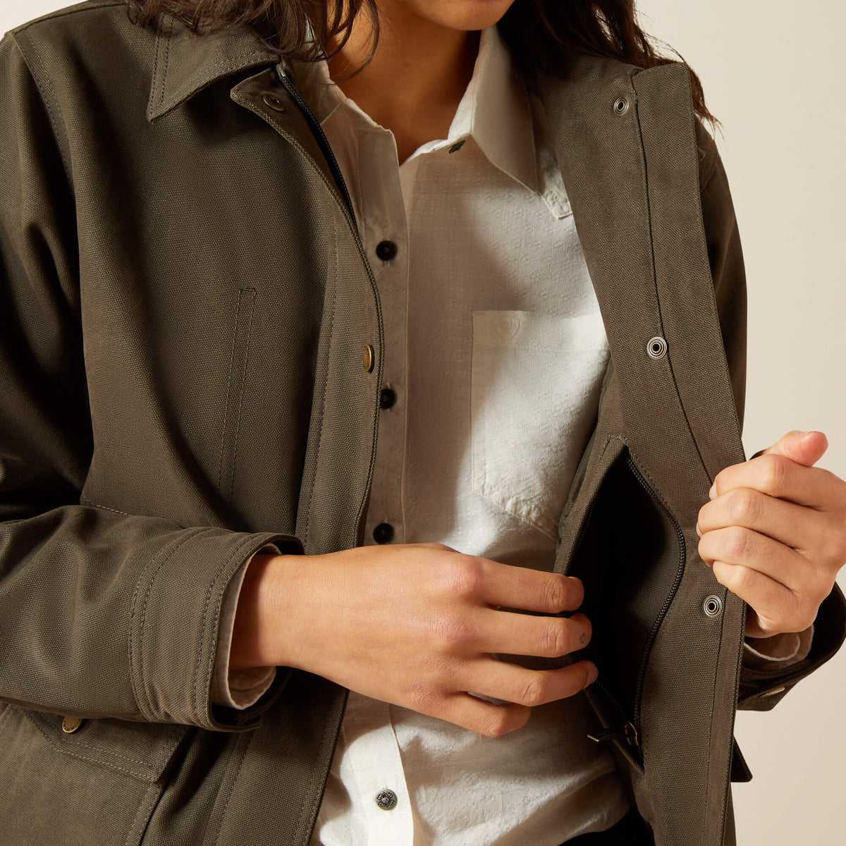 Western Canvas Chore Jacket - Ariat Featured