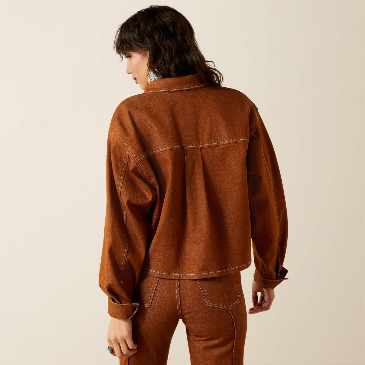 Boxy Cropped Denim Jacket - Ariat Exclusive