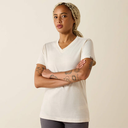 Rebar Cotton Strong Standard V-Neck T-Shirt - Ariat Exclusive