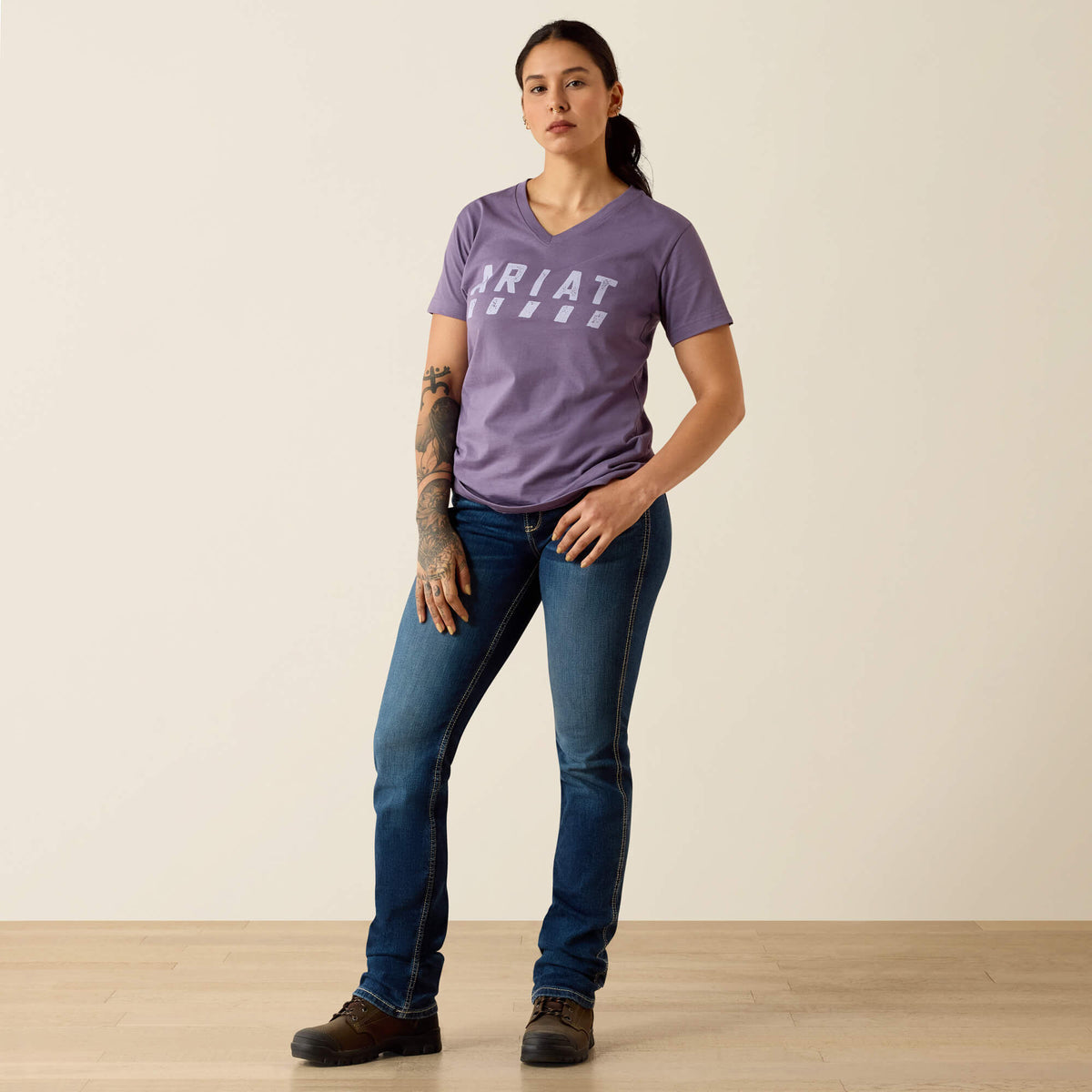 Rebar Cotton Strong Logo T-Shirt - Ariat Signature
