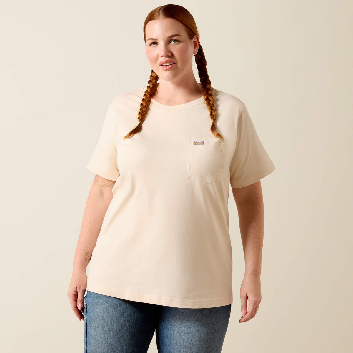 Rebar Cotton Strong Anvil Logo T-Shirt - Ariat Featured