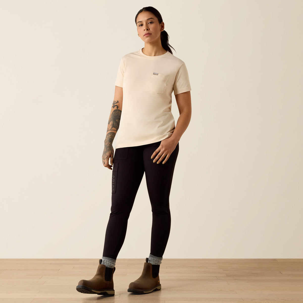 Rebar Cotton Strong Anvil Logo T-Shirt - Ariat Featured
