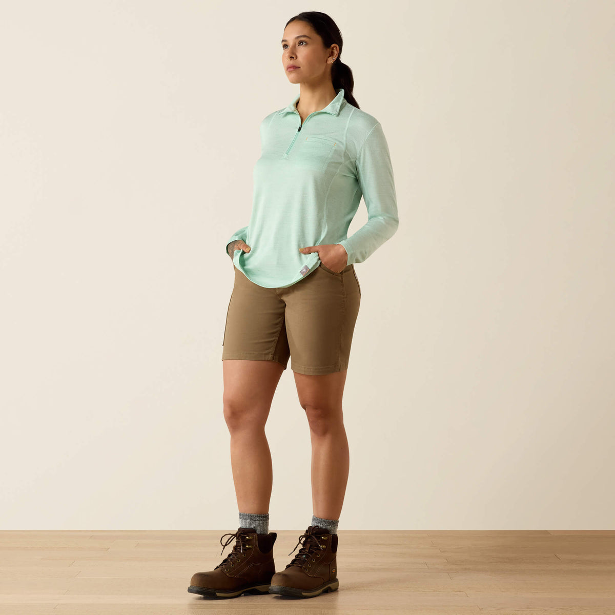 Rebar Evolution 1/2 Zip Top - Ariat Value