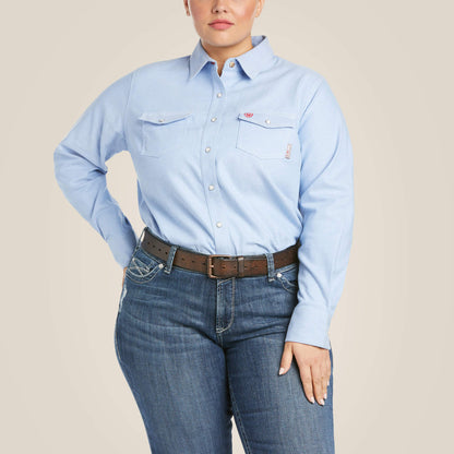 FR Solid DuraStretch Snap Work Shirt - Ariat Signature