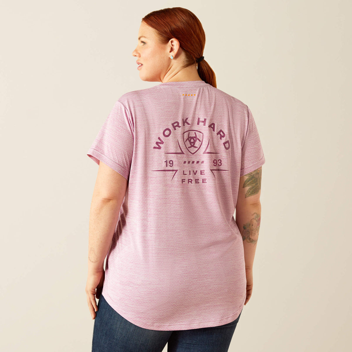 Rebar Evolution Work Hard V-Neck T-Shirt - Ariat Latest