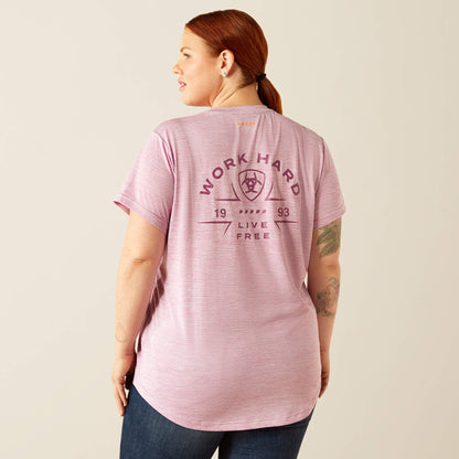 Rebar Evolution Work Hard V-Neck T-Shirt - Ariat Latest