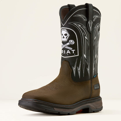 WorkHog XT Bolt Skull Waterproof Wide Square Toe Work Boot - Ariat New