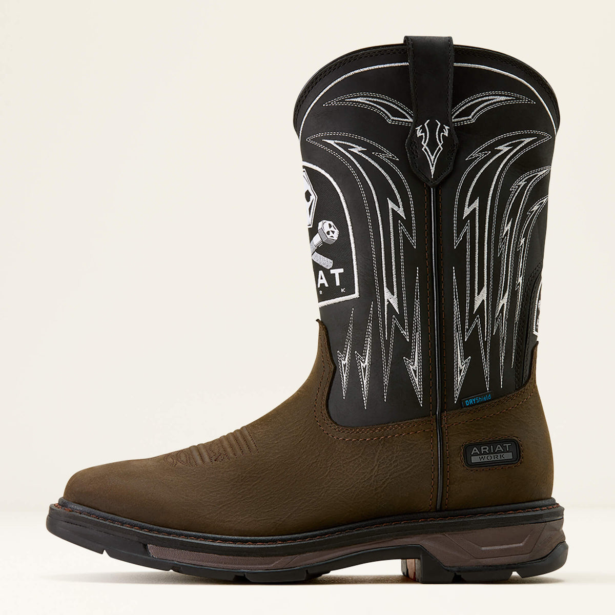 WorkHog XT Bolt Skull Waterproof Wide Square Toe Work Boot - Ariat New