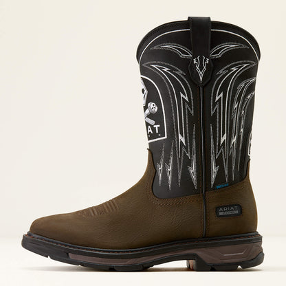 WorkHog XT Bolt Skull Waterproof Wide Square Toe Work Boot - Ariat New