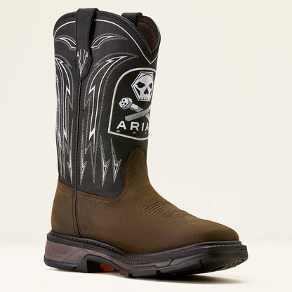 WorkHog XT Bolt Skull Waterproof Wide Square Toe Work Boot - Ariat New