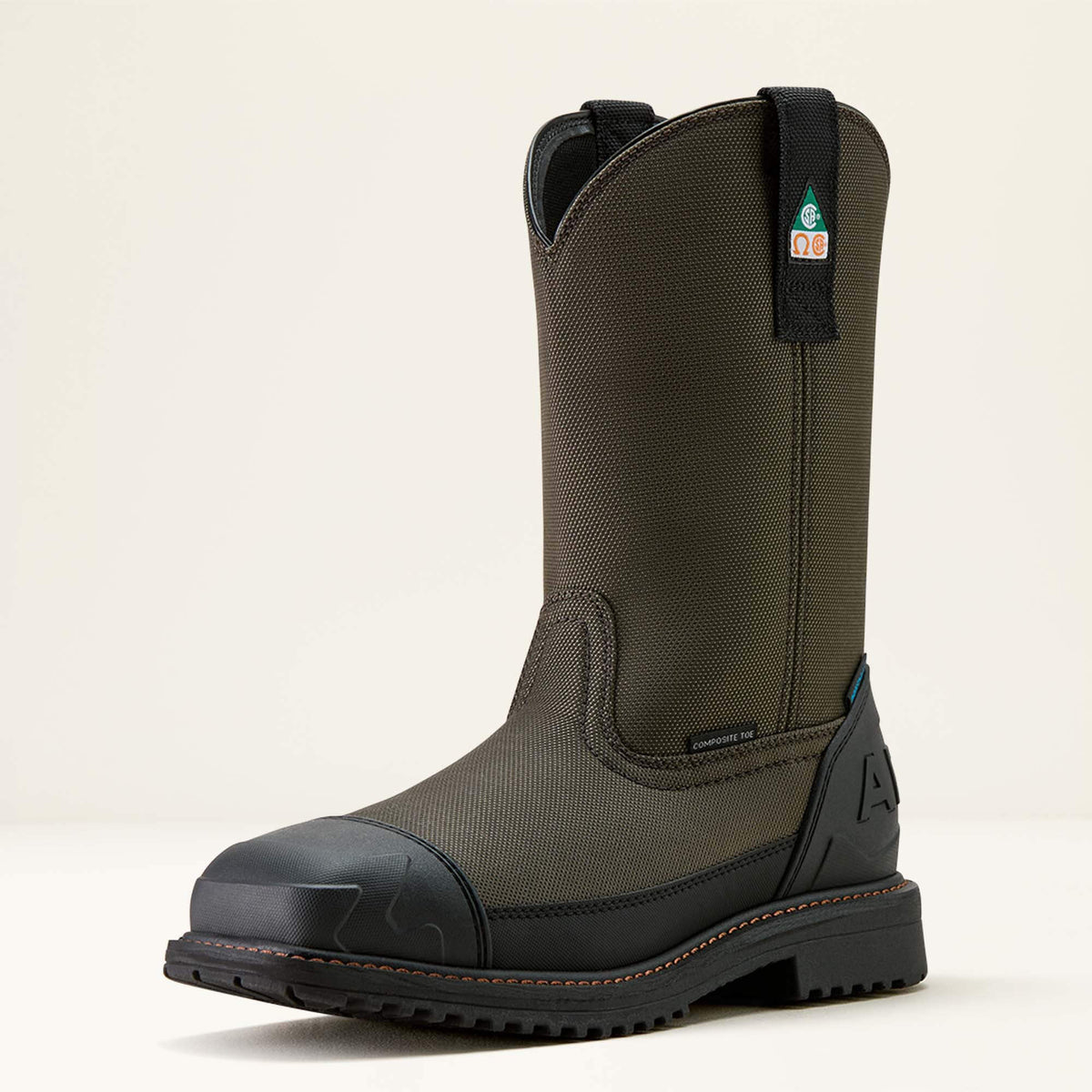 RigTEK Wildcat Pull-On CSA Waterproof Wide Square Toe Composite Toe Work Boot - Ariat Smart Buy