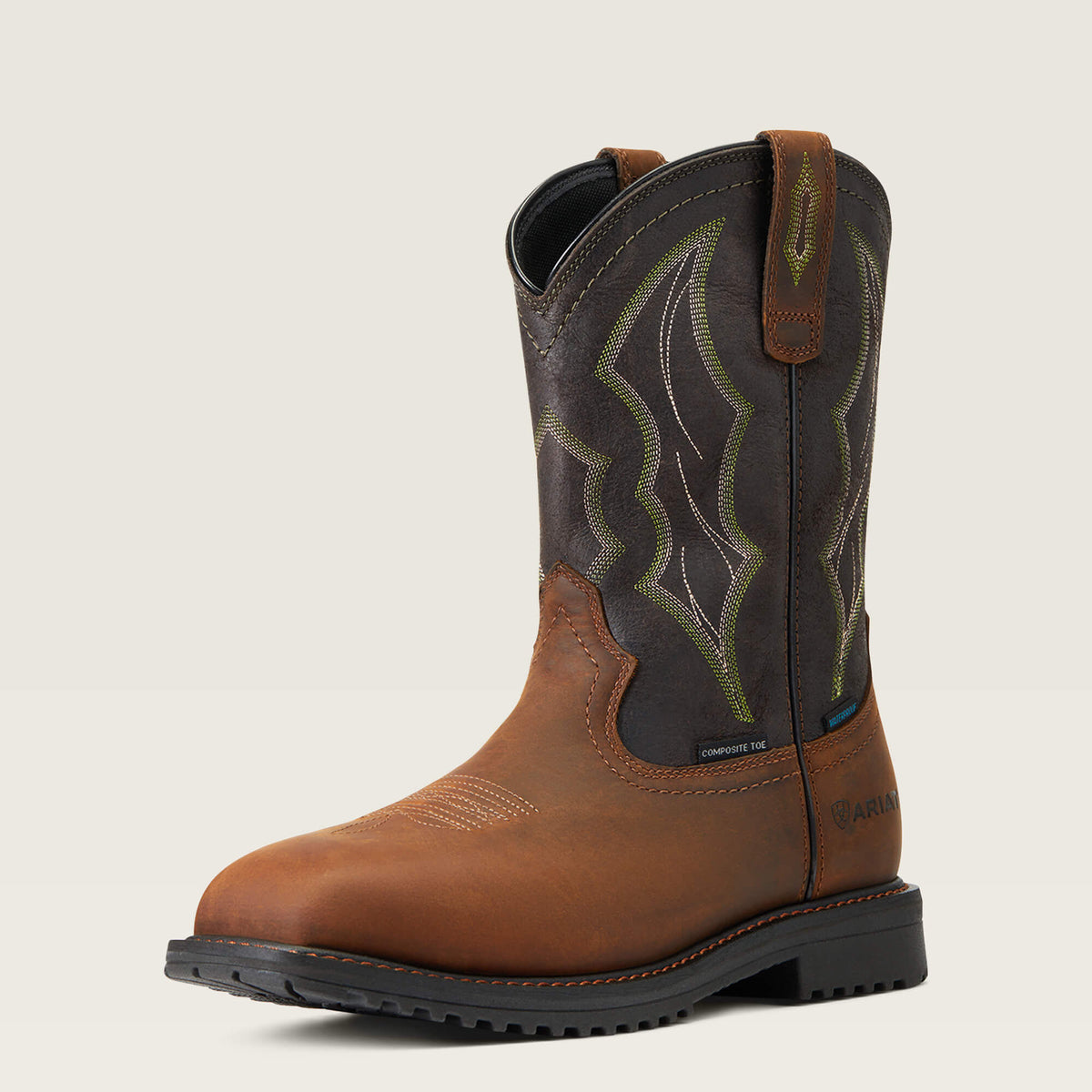 RigTek Wide Square Toe Waterproof Composite Toe Work Boot - Ariat Deals