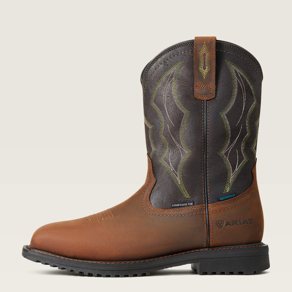 RigTek Wide Square Toe Waterproof Composite Toe Work Boot - Ariat Deals