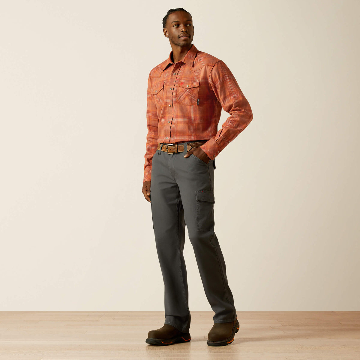 FR Wayne Retro Fit Snap Work Shirt - Ariat Classic