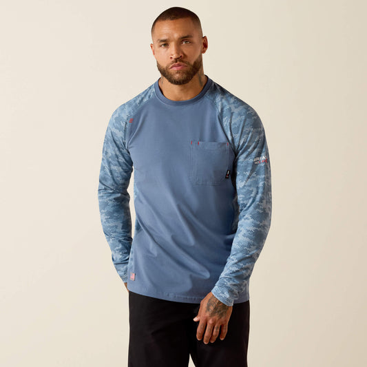 FR Stretch Camo Baseball T-Shirt - Ariat Discount
