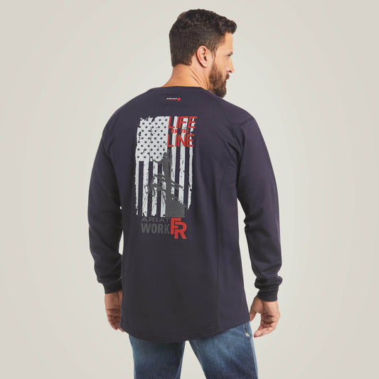 FR Air Life on the Line Graphic Top - Ariat Special Offer