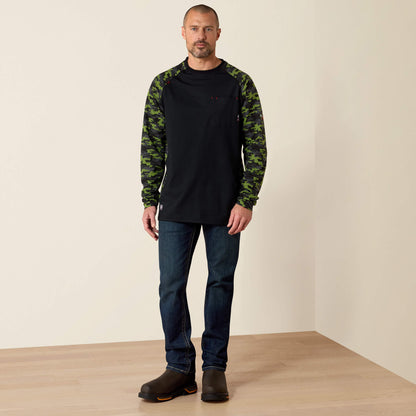 FR Stretch Camo Baseball T-Shirt - Ariat Popular