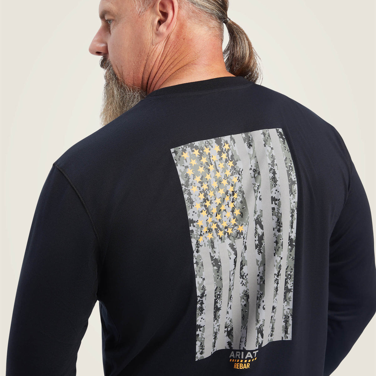 Rebar Workman Reflective Flag Graphic T-Shirt - Ariat Quality