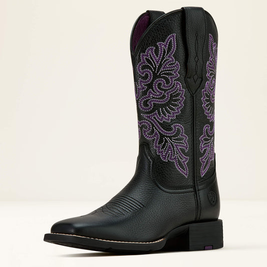 Round Up StretchFit Wide Square Toe Western Boot - Ariat Great Value